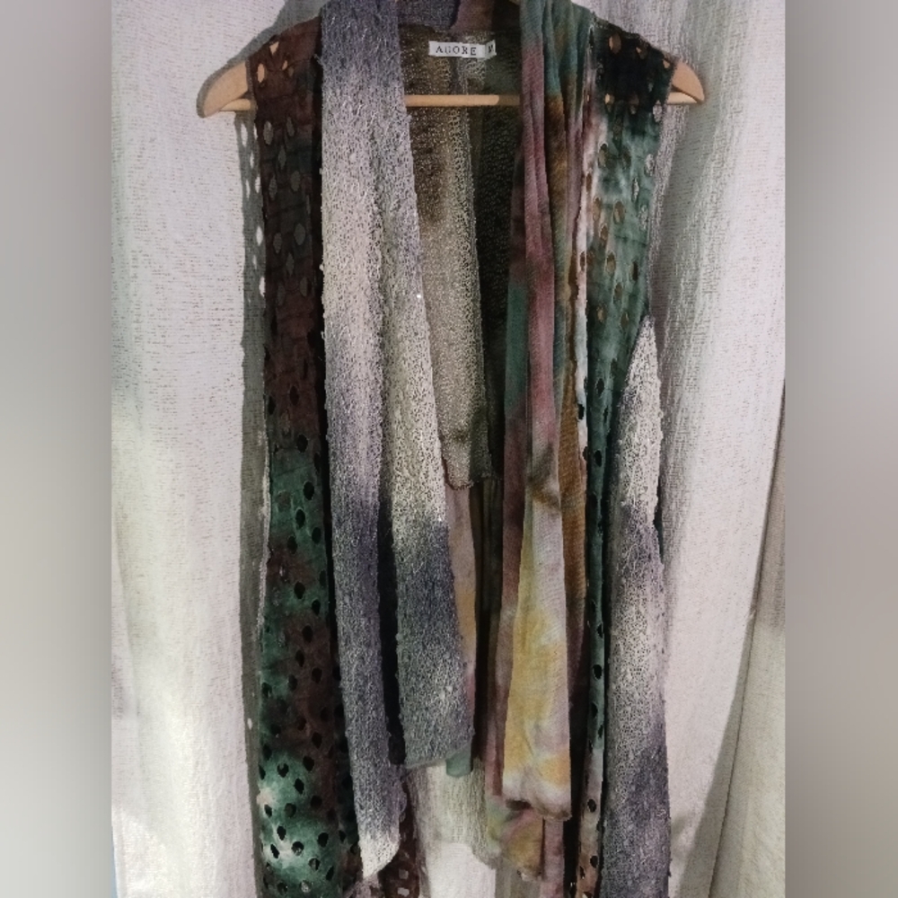 BOHEMIAN Vest Adore brand long length fits women medium to XL